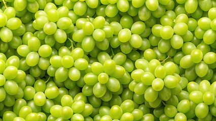 Eye level seamless background of fresh green grapes