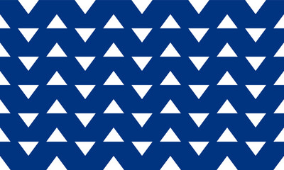 Blue triangle, up and down arrow patter design for fabric print, Patter on white background