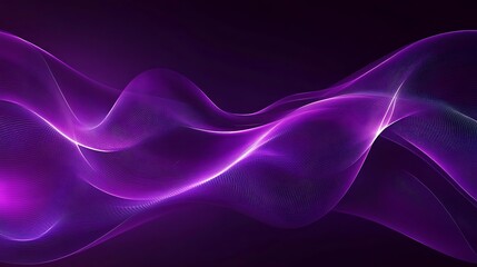 Wall Mural - Abstract Purple Waves