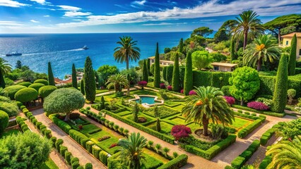 Lush Greenery and Scenic Views of Jardins de Santa Clotilde Overlooking the Mediterranean Sea