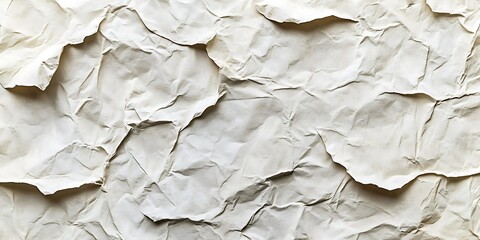 Canvas Print - Crumpled paper texture for backgrounds or designs.