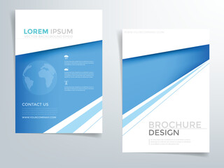 Header flyer business brochure vector graphic with space for text and message design