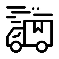 Poster - Delivery Truck line icon