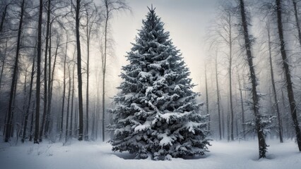 Canvas Print - forest in winter