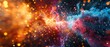 © Starkreal - Colorful Explosion in Deep Space Background