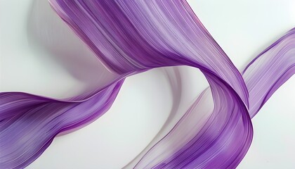 Wall Mural - Vibrant Purple Streaks in Motion on a White Wall Captured with Professional Precision and Soft Shadows