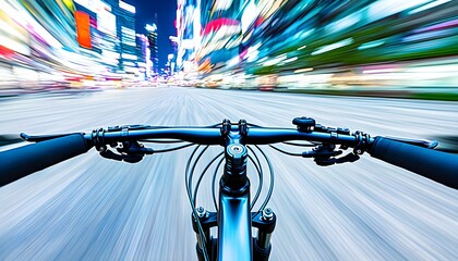 Wall Mural - Dynamic close-up of racing bicycle wheels in motion on the track