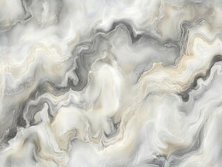 Sticker - A large white and gray marble wall with a swirl pattern