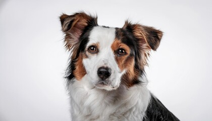 Dog on white background. Isolated of Animal.