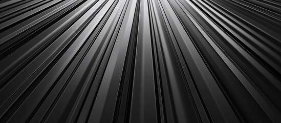 Canvas Print - Abstract Black and White Stripes