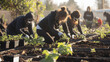 © JonathanOsborne - Forest restoring community project, people participate in community project to restore the forest and eco system