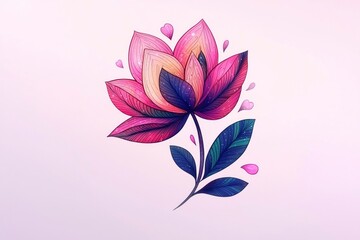 Wall Mural - Delicate Flower with Intricate Details