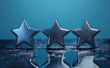 A five-star rating slider bar button background symbolizes excellent customer satisfaction rating or 5 score of service quality.