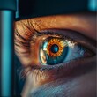 © Chawakorn - Close-up of a human eye during an eye exam.