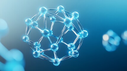 molecule with carbon, hydrogen, and oxygen atoms connected by luminescent ester linkages, advancemen