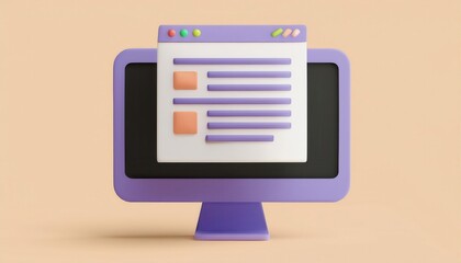 Wall Mural - computer desktop interface featuring an open web browser window with programming tools and software 