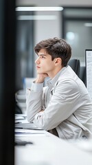 cybersecurity analyst decrypting complex code identifying subtle differences in digital signatures t