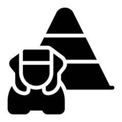 Sticker - giza glyph icon