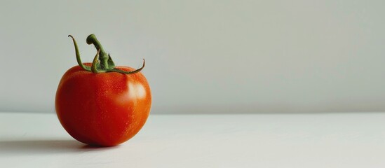 Wall Mural - Image Of Tomato With White Background