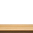 © Mykola - wooden table template, desk mock-up, tabletop, front view, isolated