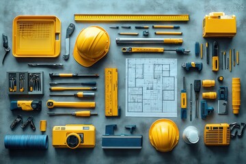 Tools and Blueprint: Construction Project Planning