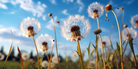 Canvas Print - grass and sky