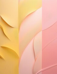 Wall Mural - Abstract yellow and pink paper