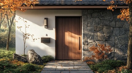 Autumnal Cottage Entrance