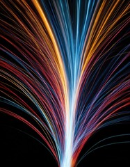 Poster - Abstract light streaks