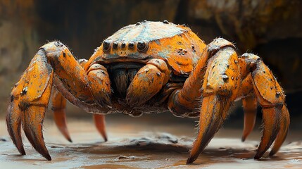 Wall Mural - A Close-Up Look at a Creepy, Detailed Fantasy Spider