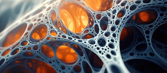 Abstract three dimensional fractal creating an intricate and unique design