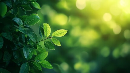 Wall Mural - Vibrant green gradient backdrop, softly blurred, creating a serene and contemporary atmosphere for design and visual projects