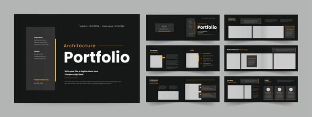Wall Mural - landscape architecture portfolio design, portfolio design, architecture portfolio, interior portfoli