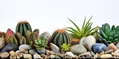 Canvas Print - cactus in a desert