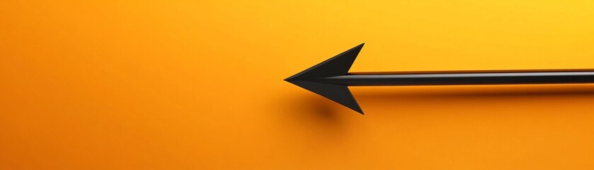 Wall Mural - Rightfacing black arrow shape element flat design top view direction theme animation vivid