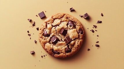 Celebrate National Cookie Day with a delicious chocolate chip cookie surrounded by chocolate chunks