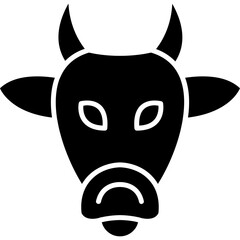 Wall Mural - Cow Icon