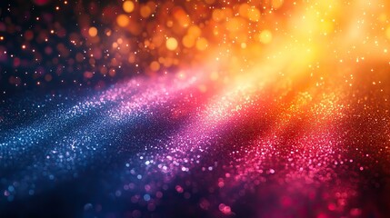 Wall Mural - a striking visual of radiant light rays in vibrant colors, projected on a softly blurred background,