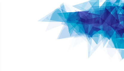 Abstract background with pastel blue and purple shades, featuring dynamic composition of triangular shapes. This design evokes sense of calm and creativity, perfect for various applications