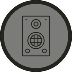 Wall Mural - Speaker Icon Design