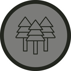 Poster - Pine Tree Icon Design