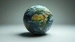 © vimp - A stunning globe highlights Earth's vibrant continents and oceans in detail