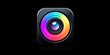 © CreativeStudio - A colorful camera icon with a black background
