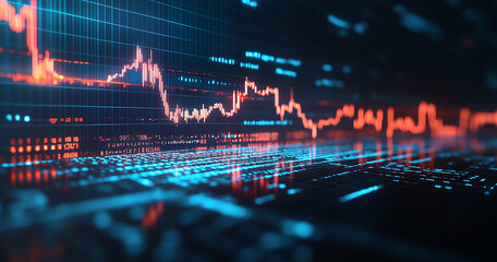 Abstract stock chart