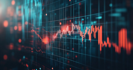 Abstract stock chart