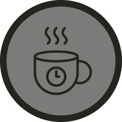 Canvas Print - Coffee Break Icon Design