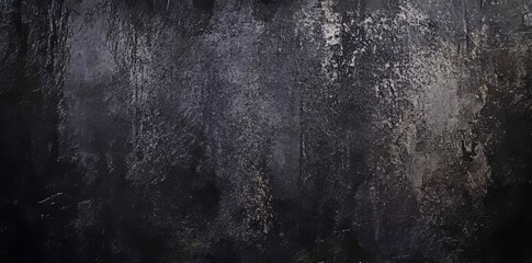 Wall Mural - textured dark black stone concrete grunge backdrop background or texture. Retro grunge anthracite panorama.