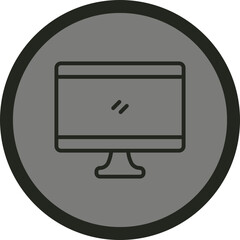 Poster - Monitor Icon Design