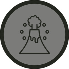 Poster - Volcano Icon Design