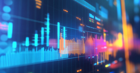 Poster - Abstract stock chart